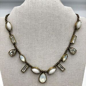 New Silpada KR Necklace with Swarovski Crystals & Genuine Moonstone